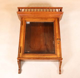 Victorian Oak Hanging Cabinet