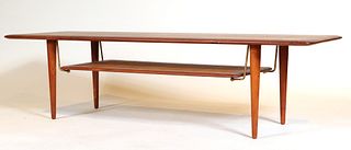 Danish Modern Two Tiered Low Table