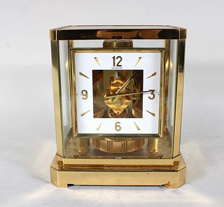 LeCoultre Gilt Brass Atmos Clock