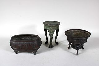 Two Chinese Bronze Vessels