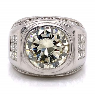 Platinum 5.10 Ct. Men's Diamond Ring