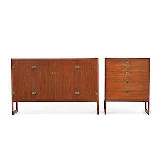 BORGE MOGENSEN; P. LAURITSEN & SONS Two cabinets