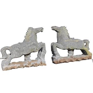 Antique Carved Wind Horses