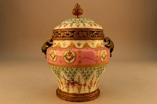 Antique Sevres Covered Vase (as is)