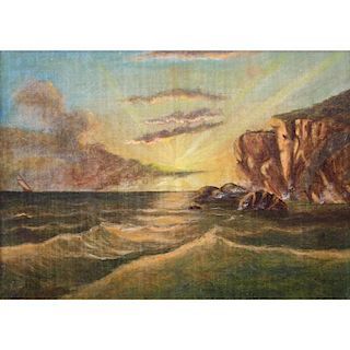 19th C. American Luminist Coastal Scene