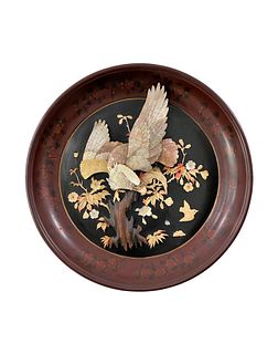 Round Asian Deep Wall Plaque