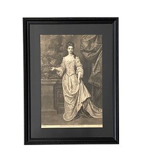 18th Century Print "The Rt Hon the Countess of