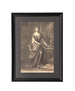 18th Century Print "Her Grace The Dutches Of Grafton"