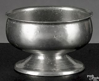 Middletown, Connecticut pewter salt, ca. 1770, attributed to Thomas Danforth II, 1 3/4'' h.
