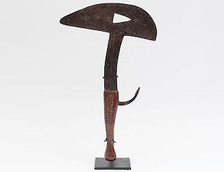 AFRICAN TRIBAL METAL IMPLEMENT