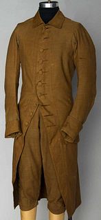 MIDDLE CLASS MAN'S DAY SUIT, RHODE ISLAND, 1780s