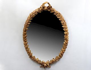 CONTINENTAL CARVED AND GILTWOOD MIRROR