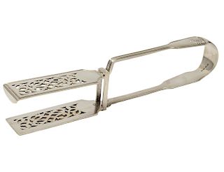 VICTORIAN STERLING SILVER ASPARAGUS TONGS