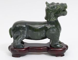 MARBLE FIGURE OF A FU LION