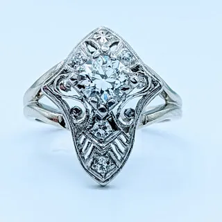1920s .56ctw Old European Cut Diamond Ring