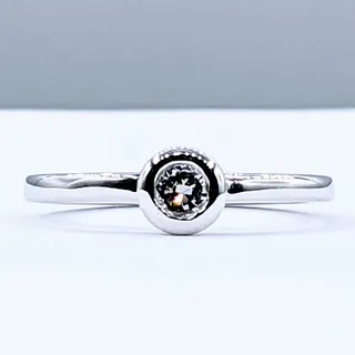 Stackable Diamond & White Gold Ring