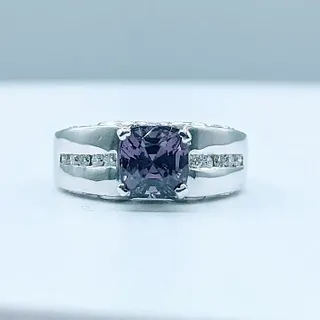Beautiful Spinel & Diamond Dress Ring