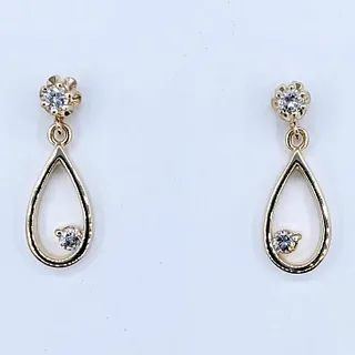 Stylish & Simple Diamond Drop Earrings