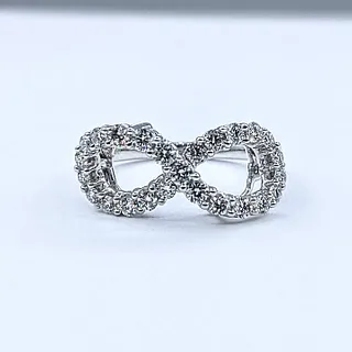 Sparkling Diamond Infinity Ring