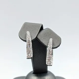 Decadent Diamond Pave Hoop Earrings