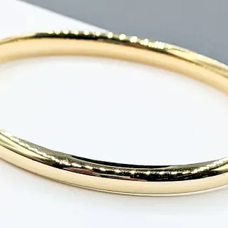 Classic Polished 14K Gold Bangle Bracelet