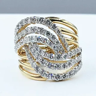 Splendid Diamond & 14K Gold Cocktail Ring
