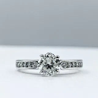 Unique Cushion Cut Diamond Engagement Ring
