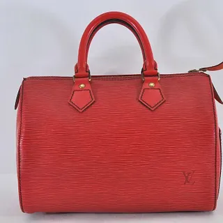Louis Vuitton EPI Red Speedy 25 M43017