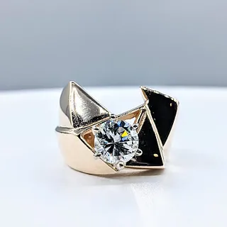 1.25 Carat Diamond Solitaire "Origami" Ring