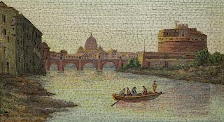 Vatican Mosaic Studio Micromosaic "Castel S.