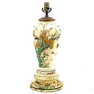 Japanese Satsuma Vase / Lamp