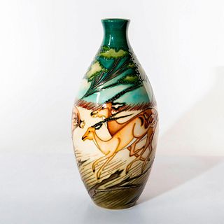 Moorcroft Pottery Ceramic Vase, Gazelles
