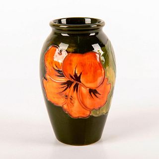 Moorcroft Pottery Vase, Coral Hibiscus