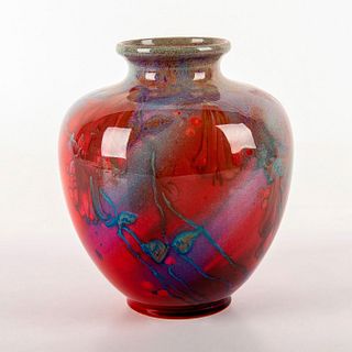 Royal Doulton Sung Flambe Floral Vase, Noke, Moore
