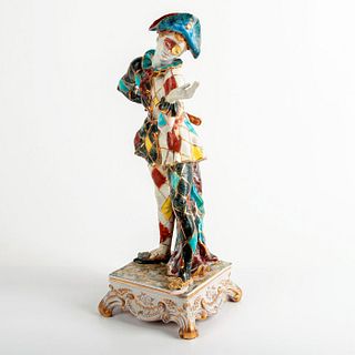 Vintage Eugenio Pattarino Style Figurine, Harlequin