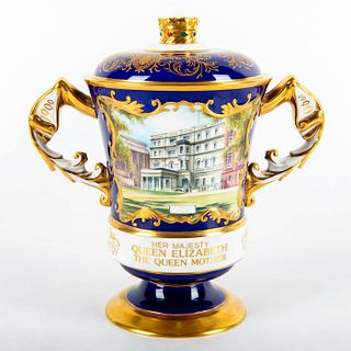Aynsley China Lidded Vase, Queen Elizabeth, Clarence House