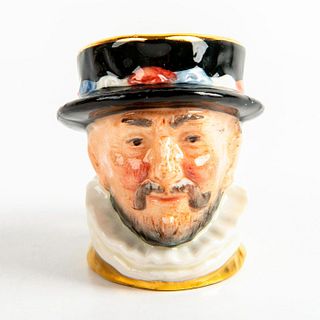Royal Doulton Mini Colorway Character Jug, Beefeater, Gold