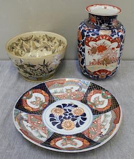 3 Piece Japanese Porcelain Lot.