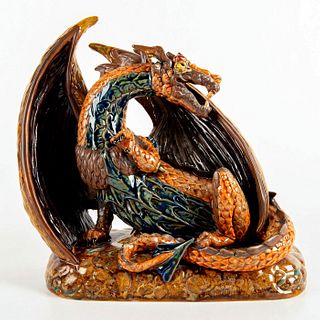 Andrew Hull Pottery Figurine, Dragon