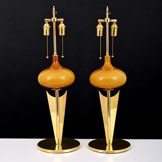 Pair of Signed Lamps