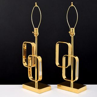 Pair of Lamps, Manner of Pierre Cardin