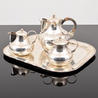 Hector Aguilar Sterling Silver Tea Set