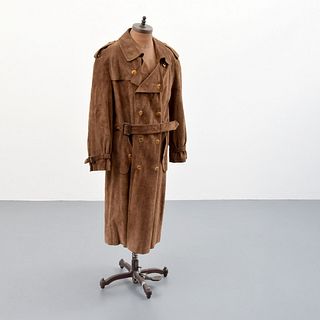 Gucci Suede Trench Coat, Women's 1970s Fashion
