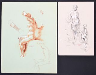 2 Freddy Wittop Classical Nude Study Drawings