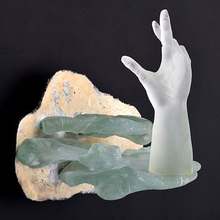 Large Pino Signoretto Glass Sculpture
