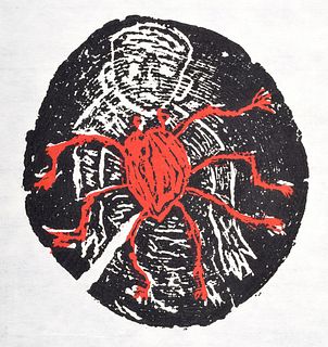 Richard Bosman "Spider" Woodcut, Signed Edition