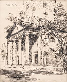 Alfred Heber Hutty (American, 1877-1954), Old St. Michael's, Charleston