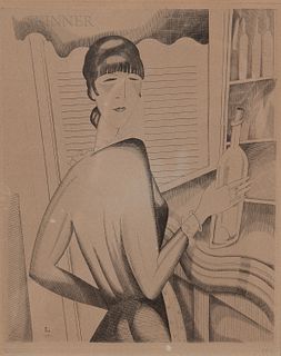 Jean-Émile Laboureur (French, 1877-1943), La fille au litre