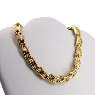 Italian 18k gold Retro Necklace