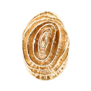 Brutalist Beehive 14k Gold  Ring